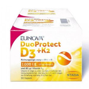 EUNOVA DuoProtect D3+K2 1000 I.E./80 μg Kaps.Kombi