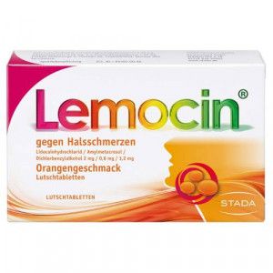 LEMOCIN gegen Halsschmerzen Orangengeschmack Lut.